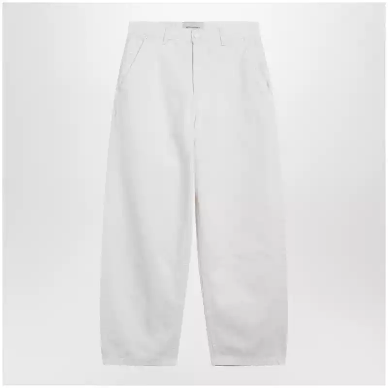 Ami Paris Cream white denim trousers