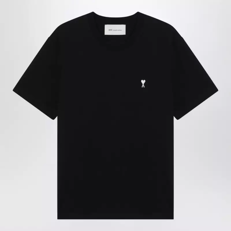Ami Paris Ami De Coeur black T-shirt