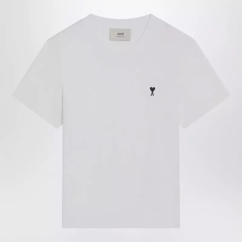 Ami Paris T-shirt Ami De Coeur white in cotton