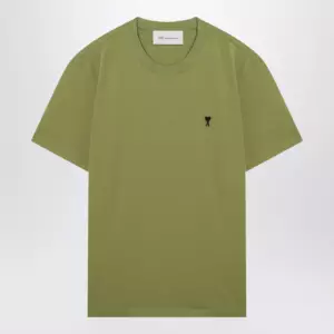 Ami Paris Matcha green cotton Ami De Coeur T-shirt