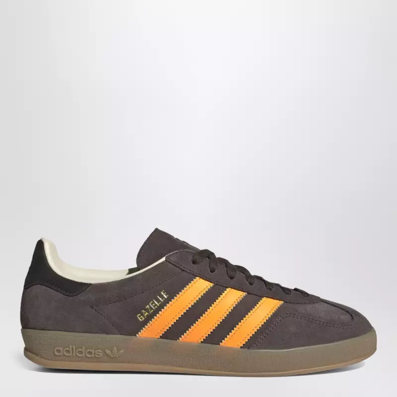 adidas Originals Sneaker Gazelle Indoor Brown / Lucid Tangerine / Wonder White