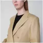 Tagliatore Double-breasted jacket in beige linen