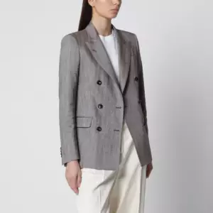 Tagliatore Double-breasted linen-blend jacket