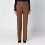Jil Sander Brown wool trousers