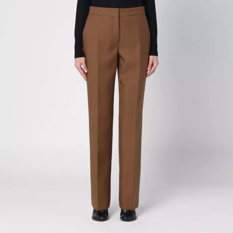 Jil Sander Brown wool trousers
