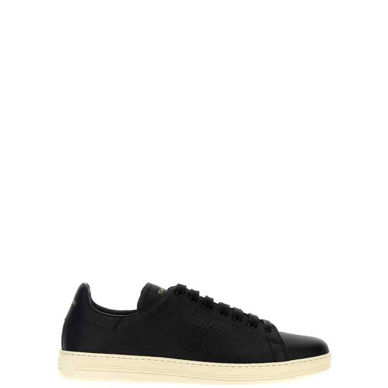J1507LCL045L3NW02_01_M_2024-06-19T07-05-11.598Z-4 Tom Ford Logo Leather Sneakers