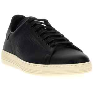 Tom Ford Logo Leather Sneakers