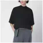 Jil Sander Black oversized cotton T-shirt
