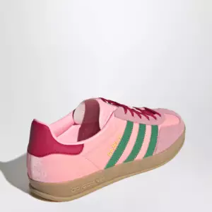 adidas Originals Gazelle Indoor Court Green/Glow Pink/Gum velvet Sneaker
