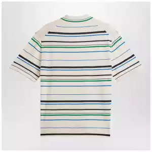 adidas by Wales Bonner White striped polo shirt in cotton blend