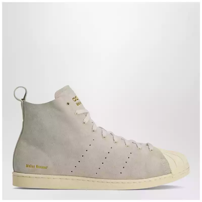 adidas by Wales Bonner Sneaker Superstar Hi Mist Stone/Wonder White/Gold Metallic