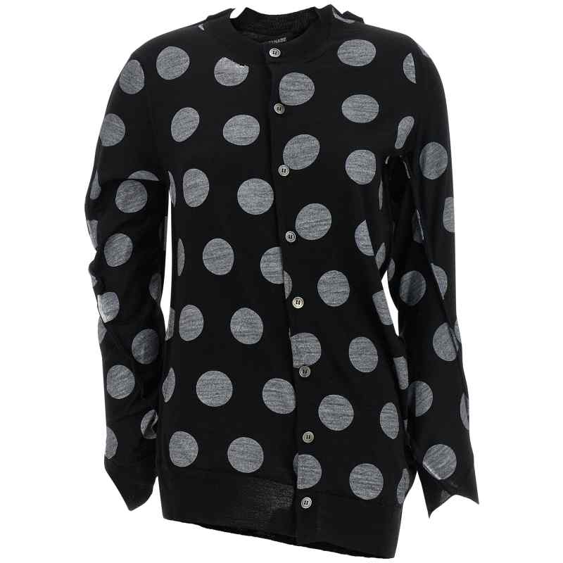Junya Watanabe Polka Dot Maxi Cardigan
