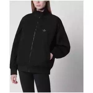 adidas Originals Oversize Nylon oversized bomber jacket in black nylon