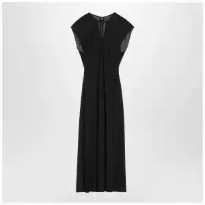 Calvin Klein Black midi dress with belt
