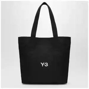 adidas Y-3 Black canvas bag with logo print