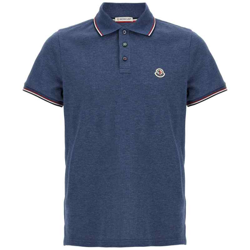 Moncler Tricolor Detail Polo Shirt