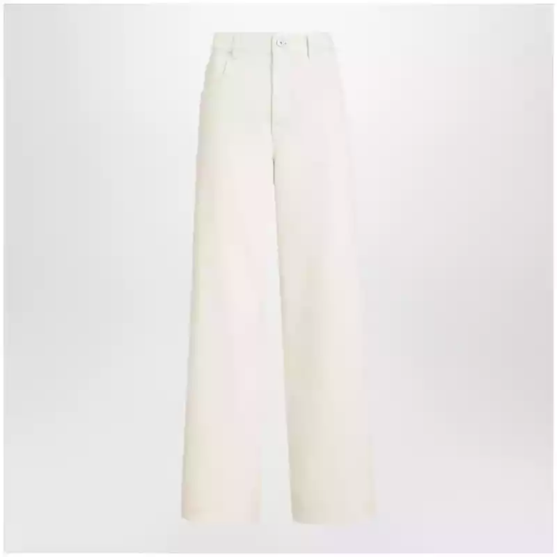 Brunello Cucinelli Relaxed-fit dyed denim trousers with monile detail