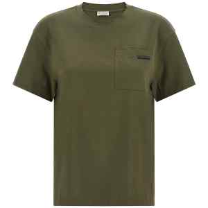 Brunello Cucinelli Shiny Tab T-shirt