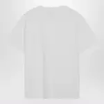 Brunello Cucinelli White cotton T-shirt with Shiny Tab