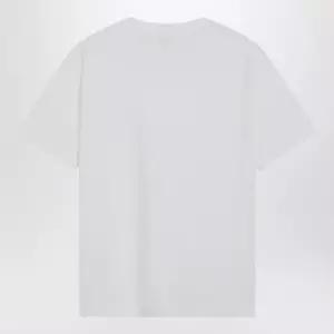 Brunello Cucinelli White cotton T-shirt with Shiny Tab