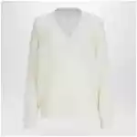 Brunello Cucinelli White cashmere mesh sweater