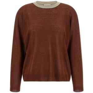 Brunello Cucinelli Dazzling Collar Sweater