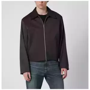 Our Legacy Grape-colored Formflex fabric zip-up jacket