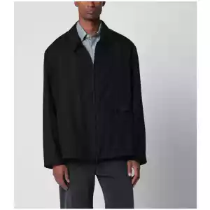 Our Legacy Evolved jacket in merino wool voile in Eclipse Black