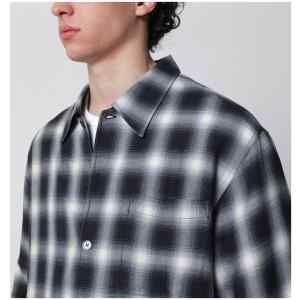 Our Legacy Every Shirt Reno Cowboy relaxed-fit checked viscose shirt in black
