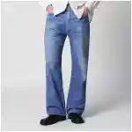 Our Legacy Jeans Third Cut in Digital Blue Aurora Print