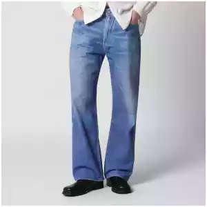 Our Legacy Jeans Third Cut in Digital Blue Aurora Print