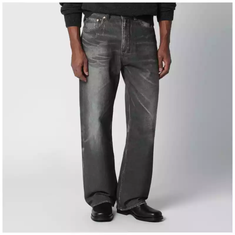 M2265TDDE_S_OLEGA-BA.a Our Legacy Black jeans with Aurora print