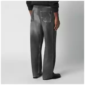 Our Legacy Black jeans with Aurora print