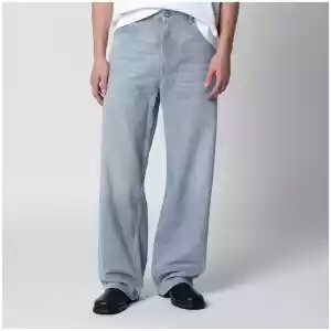 Our Legacy Vast Cut high-waisted wide-leg cotton denim jeans in Pale Coast Wash blue