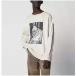 Our Legacy Slack sweatshirt with Angry Fan Mail print in black