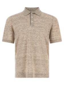 Brunello Cucinelli Linen Cotton Polo Shirt