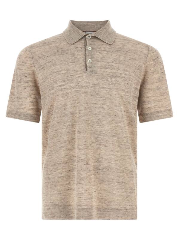 Brunello Cucinelli Linen Cotton Polo Shirt