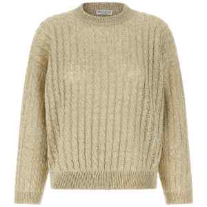 Brunello Cucinelli Dazzling Cable Sweater