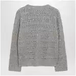 Brunello Cucinelli Crochet crewneck sweater with sequins