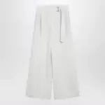 Brunello Cucinelli Ecru sartorial wrap trousers
