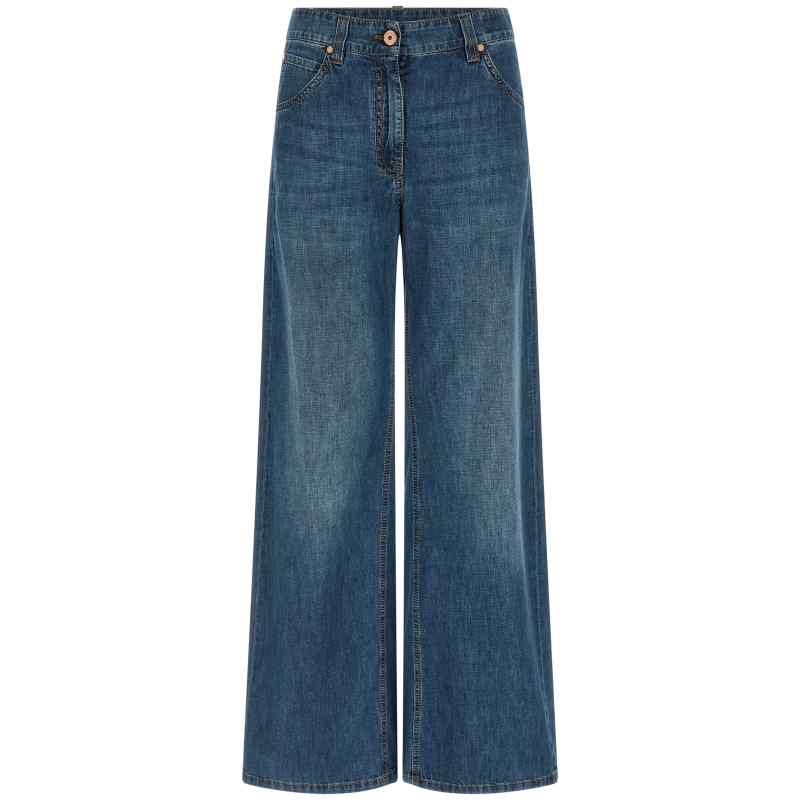 Brunello Cucinelli Wide Leg Jeans