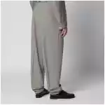 Brunello Cucinelli Twill cotton trousers with pleats in khaki