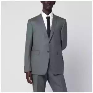 Thom Browne Grey single-breasted wool jacket