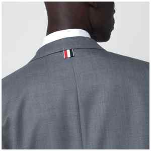 Thom Browne Grey single-breasted wool jacket