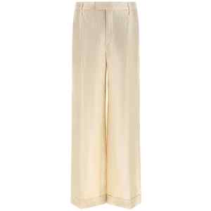 Brunello Cucinelli Lamé Linen Pants