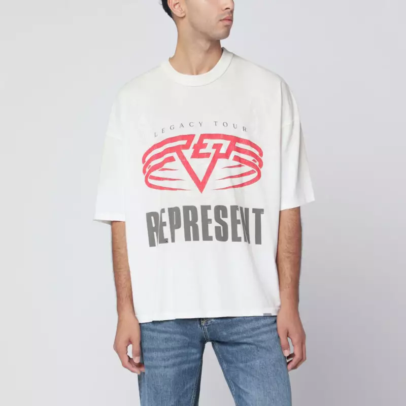 Represent Reversible Living Legacy Tour T-shirt in écru