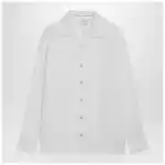 Brunello Cucinelli White linen East Fit shirt