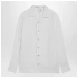 Brunello Cucinelli White linen East Fit shirt
