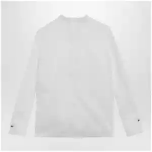 Max Mara Studio Baldili ramie canvas shirt in white