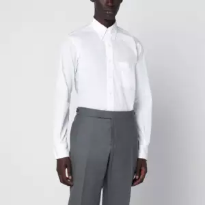 Thom Browne White button-down cotton shirt